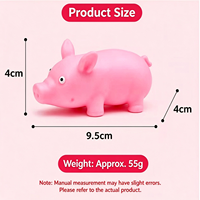 Jouet anti-stress en TPR en forme de cochon mignon, fait main, avec blocs de construction à l'intérieur, sonore (ASMR), pour le soulagement du stress, jouet promotionnel, cadeau farfelu