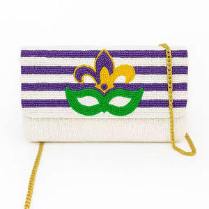 Porte-monnaie en toile à motif géométrique, fermeture éclair, fait main, écologique, résistant à l'eau, usage quotidien pour pièces de monnaie et accessoires - Product Image 1