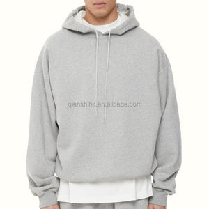 เสื้อมีฮู้ดโอเวอร์ไซส์ผ้าคอตตอนผ้าเกล็ดปลาขนาดใหญ่ของผู้ผลิต500Gsm มีน้ำหนักมาก - Product Image 2