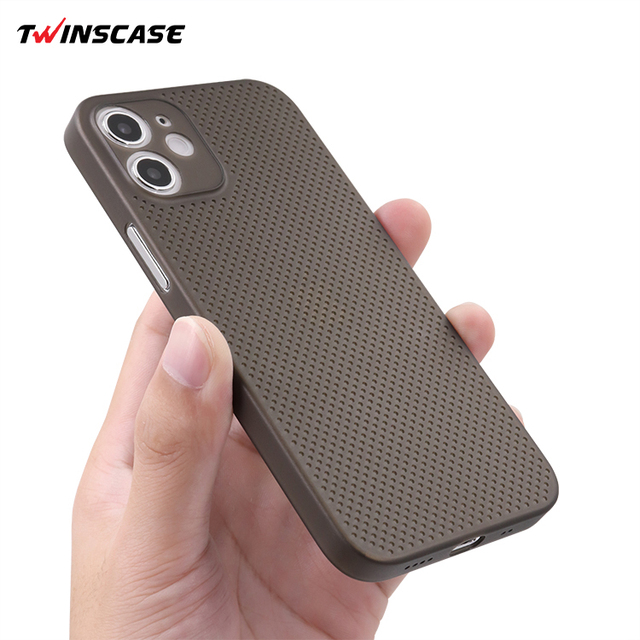 OEM customize Logo Heat dissipation for iPhone 12 mini cases  ultra thin PP Case  for iPhone 12 Pro Max case
