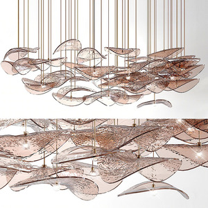 Candelabro LED de Cristal para Grandes Proyectos Personalizados, Lámpara Colgante Decorativa para Vestíbulo de Hotel Moderno y Villa - Product Image 4