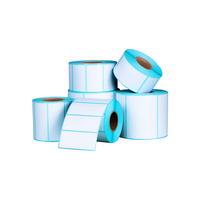 Label Stiker Perekat 50*30mm, 1500 Label/Roll, Label Pengiriman Barcode Kertas Thermal untuk Printer Thermal, Laris Terjual