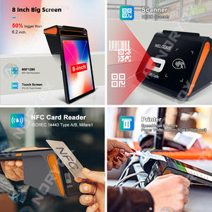 Impresora térmica NB80 de 8 pulgadas, 3GB, 16GB, 80mm, Android 12, máquina Pos de mano, entrega, pago de facturas de taxi, tableta Pos - Product Image 5