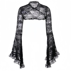 เสื้อลูกไม้ลายฉลุมีกระดุมสำหรับผู้หญิงเสื้อสำหรับงานปาร์ตี้ - Product Image 5