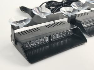 Feux de détresse à LED pour <span class=keywords><strong>pare</strong></span>-<span class=keywords><strong>brise</strong></span> avant de voiture et camion, double couleur, 16 LED universelles 12-24V avec 26 motifs de clignotement disponibles - Product Image 2