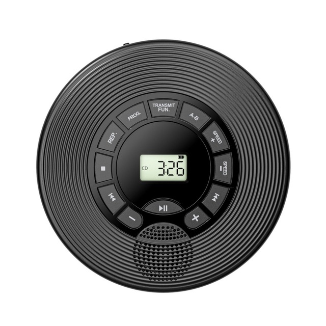 Portable CD Player USB Connectivity Variable Speed Playback Dual Stereo Speakers CD MP3 WMA Format Rechargeable Home Travel Use