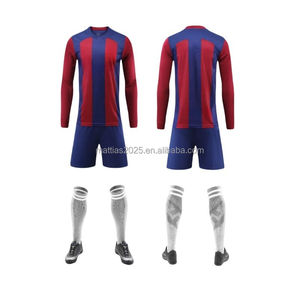 Комплект футбольной формы с длинным рукавом - Зимний термокостюм для тренировок и матчей для мужчин и молодежных команд - Оптовая продажа с возможностью индивидуального заказа - Product Image 2