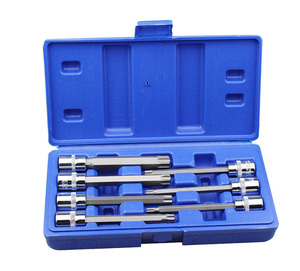 トルクソケットレンチ六角アレンキー3-10mm用7pc3/8エクストラロング六角ビットソケットセット - Product Image 4