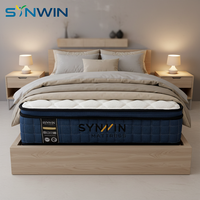 Matelas à ressorts ensachés économique en boîte, sommeil de luxe, matelas épais à ressorts King Size