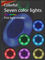 Offres Spéciales Mini haut-parleur sans fil stéréo Home Audio haut-parleur portable LED coloré avec basse de radiateur passif améliorée