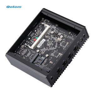 มินิพีซี Q190G4N J1900 แบบไม่มีพัดลม 4 พอร์ต I210 LAN ซอฟต์แวร์เราเตอร์ ไฟร์วอลล์ 1U Rack DDR3L MSATA อุตสาหกรรมพีซี - Product Image 3