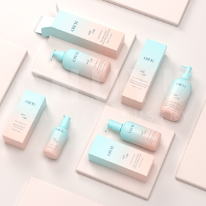 Flacon en plastique PET de luxe rechargeable pour shampoing, gel douche et <span class=keywords><strong>lotion</strong></span> pour bébé, emballage pour produits de soin de la peau, produits cosmétiques pour bébé en dégradé - Product Image 3