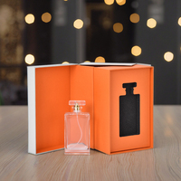 Boîte cadeau personnalisée de présentation de parfum cosmétique de luxe par stratification brillante et design à la mode