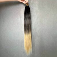 D.S Hair Wholesale Extensions de cheveux humains en mèches de plumes de 18 à 26 pouces, qualité salon