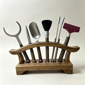 Oogishido Walnut <b>Tea</b> <b>Set</b> Stand Six Gentlemen Tools <b>Tea</b> Accessories Storage Holder For <b>Tea</b> Ceremony - Product Image 1