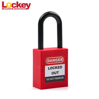 Nouveau Design Sécurité ABS Cadenas Loto Serrures Casier Taille 45X38X19 MM Nylon Cadenas Avec Clé diffèrent