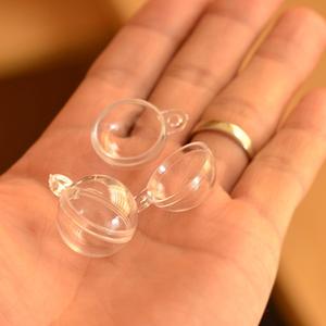 Ornamento decorativo riempibile decorativo per albero di natale e palla in plastica trasparente con motivo a forma di bomba da bagno fai da te - Product Image 3