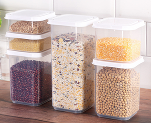 Fuerte servicio <span class=keywords><strong>de</strong></span> plástico BPA-libre y mancha resistente hermético fácil tapas <span class=keywords><strong>de</strong></span> bloqueo <span class=keywords><strong>de</strong></span> cocina contenedor establecer - Product Image 2