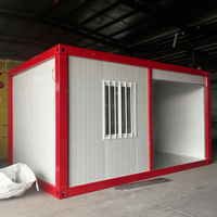 Maison modulaire préfabriquée en conteneur durable à construction rapide avec mur isolé pour hébergement temporaire