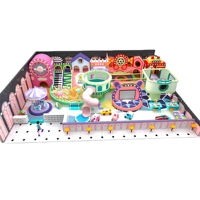 Équipement de terrain de jeux intérieur multi-zones commercial pour centre urbain, adapté à tous les âges, avec parcours ninja et mur d'escalade, certifié IEC, fabriqué en usine