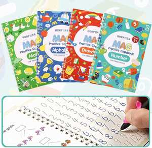 Cuaderno de Caligrafía Reutilizable con Ranuras para Práctica de Escritura a Mano, Personalizable en Diferentes Idiomas - Product Image 3