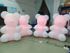 Simpatico modello di orsetto gommoso gonfiabile con luce a LED per decorazioni natalizie - Product Image 6
