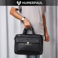 Maletines de Negocios de Cuero Genuino Personalizados al por Mayor, Maletines de Lujo para Hombre, para Portátil, para Viajes y Trabajo, Multifuncionales, Grandes