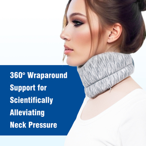 Có thể điều chỉnh màu xám miếng bọt biển cổ cú đúp mềm da thân thiện với tập thể dục phục hồi chức năng thiết bị - Product Image 3