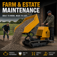 Mini camion benne tout-terrain haute performance pour le nettoyage des exploitations agricoles