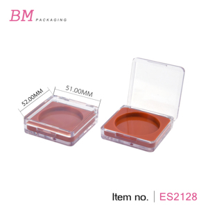 Emballage de blush de haute qualité, 40 mm, rouge transparent, crème de maquillage, blush compact, étui carré <span class=keywords><strong>vide</strong></span>, conteneur de blush en cube - Product Image 2