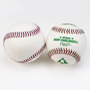 高品质牛皮棒球球定制彩色9英寸官方专业垒球，用于团队运动
