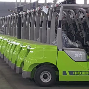 Carretilla elevadora eléctrica Zoomlion 3Ton Mini/pequeña FD30 con abrazadera de rollo de papel - Product Image 1