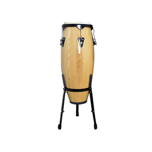 Vente en gros de batteries de congas professionnelles 10"+11", <span class=keywords><strong>percussion</strong></span> manuelle en bois clair naturel avec support, logo personnalisé OEM, approvisionnement en gros - Product Image 4