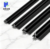 Bande de finition décorative de luxe en alliage pour carrelage, joint plat micro-coudé, pour murs et sols, vente en gros d'usine