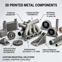 Service d'impression 3D SLM |   1 pièce minimum |   Propriétés mécaniques des pièces forgées |   Prise en charge multi-matériaux et multi-formats (STL/STEP/3MF)