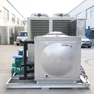 Calentador de agua con bomba de calor industrial de fuente de aire 380V de acero inoxidable con ahorro de energía R-410A para línea de galvanoplastia en fábrica - Product Image 1