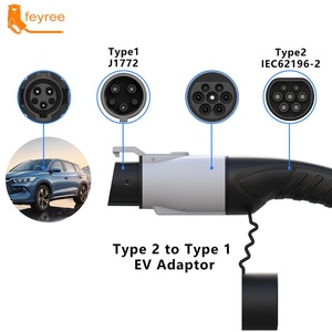 Adaptateur de voiture électrique Feyree FYE33 16A/32A Monophasé Boîte murale portable Chargeur de voiture électrique AC Type 2 vers Type 1 3.7kW-22kW Nouveau - Product Image 3