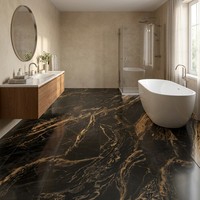Dalle de marbre blanc texturé brillant de luxe, polie, 750x1500mm, 10mm d'épaisseur, vitrifiée, résistante à l'usure, antibactérienne, pour intérieur moderne
