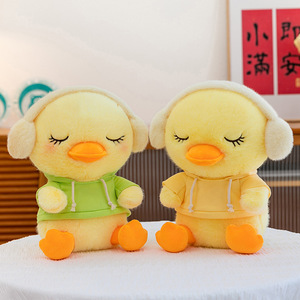 Peluche de Pato con Audífonos y Capucha, Adorable y Reconfortante, Ideal como Compañero y Almohada para Niñas, Popular en <span class=keywords><strong>TikTok</strong></span> - Product Image 3