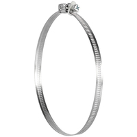 Collier de serrage réglable en acier galvanisé de 11 pouces Collier de serrage à bande à dégagement rapide pour tuyaux Fixation zinguée