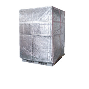 <span class=keywords><strong>Couverture</strong></span> de papier bulle imperméable à l'eau double face en aluminium réfléchissant thermiquement couvercle de palette isolant à bulles pour le stockage à froid - Product Image 6