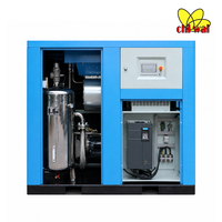 Compresseur d'air industriel fixe sans huile à vis avec moteur pour un alimentation continue en air comprimé