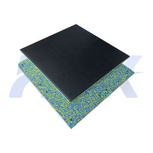 Système de protection de revêtement de sol en caoutchouc professionnel pour salle de sport, club, sous-couche, panneau de base pour terrain de basket-ball, centre de remise en forme, conception - Product Image 1