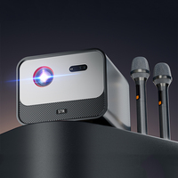 Proyektor GTV Android 11.0 Kecerahan Tinggi 2200 Ansi Lumen Wifi Dual-band 2.4+5g 2+32GB Proyektor Hologram Ponsel
