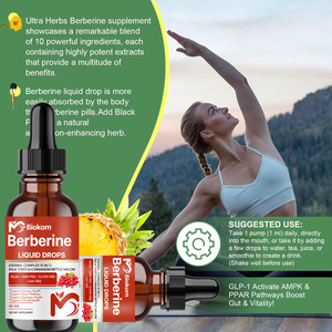 Gotas líquidas de berberina de fórmula personalizada con canela de Ceilán, melón amargo, agracejo, cardo mariano, raíz de sello dorado y cúrcuma - Product Image 4