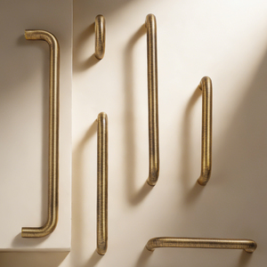 DOOROOM H59 Pirinç Dolap Kulpları Fırçalanmış Bronz Kaplama U Şeklinde Çekmece Kulpları Banyo Dolabı için - Product Image 5