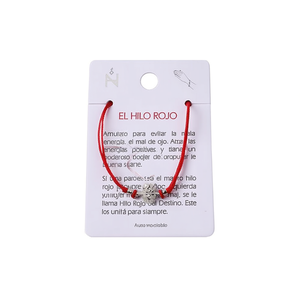 El Hilo Rojo Stainless Steel Wrap <b>Bracelet</b> Red <b>String</b> Unisex Religious Gift Jewelry - Product Image 2