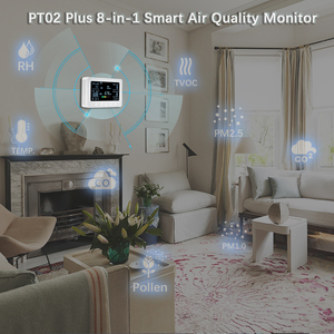 Prefessionall không khí trong nhà màn hình chất lượng cho PM2.5 pm1.0 CO2 TVOC <span class=keywords><strong>Temp</strong></span> hum xách tay thời gian thực Detector cho Trang chủ xe ô tô và vật nuôi - Product Image 4