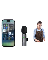GAW-K15 Profesyonel Mini Kablosuz Çok Yönlü Kondenser Mikrofon Sistemi 3.5mm Kulaklık Girişi Gürültü Önleyici