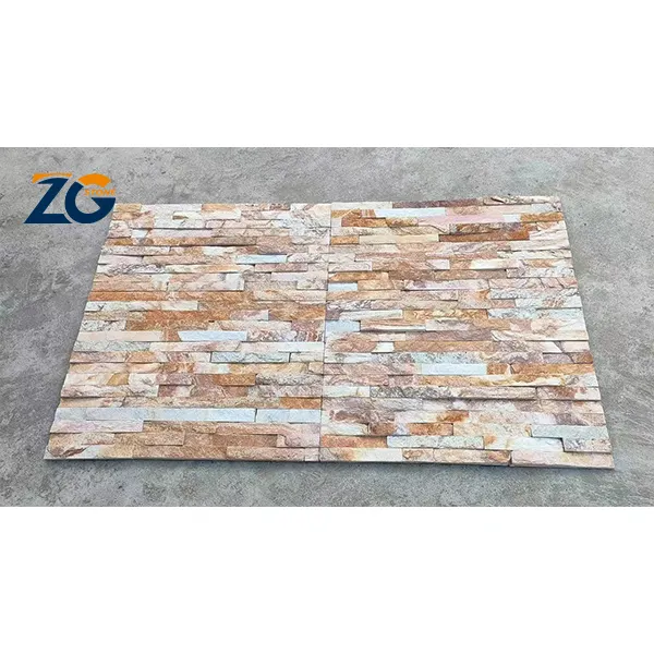 ZGSTONE işlenmiş taş kaplama Ultra ince gri doğal taş kayrak DUVAR KAROLARI paneli dekoratif iç şömine için